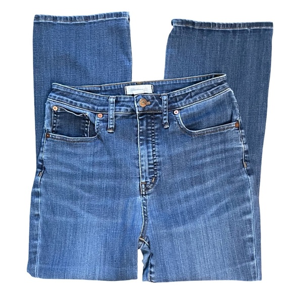 Madewell Curvy Cali Demi Boot Cut Jean Mid Rise Flare Blue Denim Jean Size 29 - Picture 6 of 14